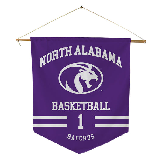North Alabama - NCAA Men's Basketball : Donte Bacchus - Pennant - 18" x 21"-0