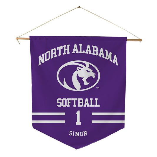 North Alabama - NCAA Softball : Katie Simon - Pennant - 18" x 21"-0