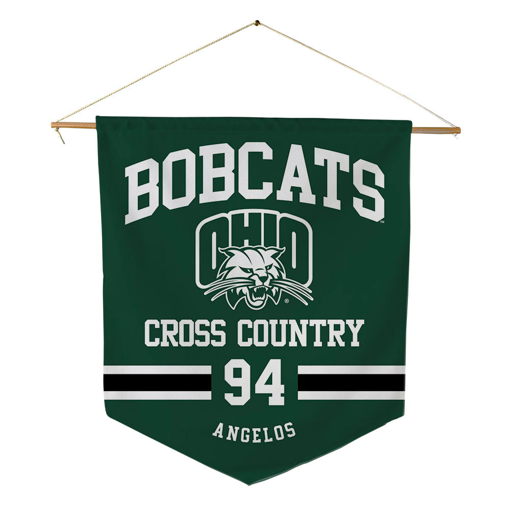 Ohio - NCAA Men's Cross Country : Franklin Angelos - Pennant - 18" x 21"-0