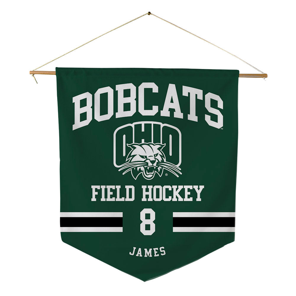 Ohio - NCAA Women's Field Hockey : Deborah James - Pennant - 18" x 21"-0