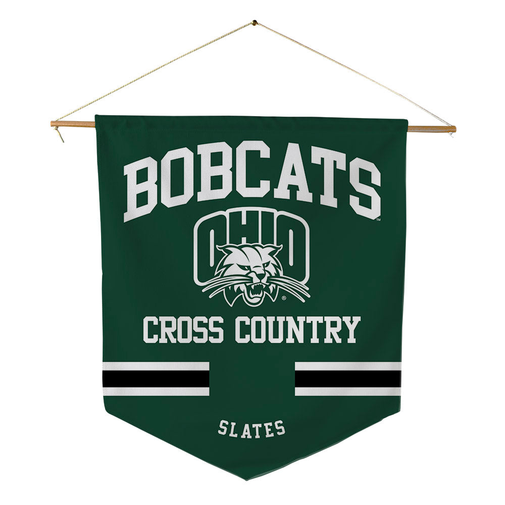 Ohio - NCAA Men's Cross Country : Charles Slates - Pennant - 18" x 21"-0