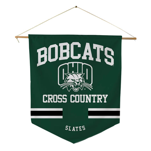 Ohio - NCAA Men's Cross Country : Charles Slates - Pennant - 18" x 21"-0