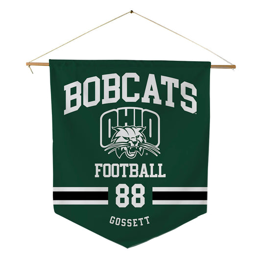 Ohio - NCAA Football : Caleb Gossett - Pennant - 18" x 21"-0