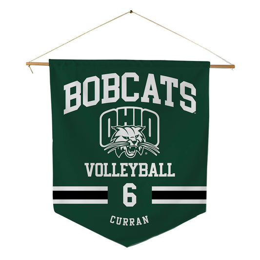 Ohio - NCAA Women's Volleyball : Caroline Curran - Pennant - 18" x 21"-0