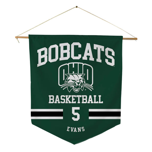 Ohio - NCAA Men's Basketball : Ayden Evans - Pennant - 18" x 21"-0