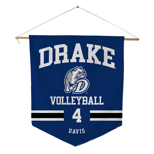 Drake - NCAA Women's Volleyball : Aniyah Davis - Pennant - 18" x 21"-0