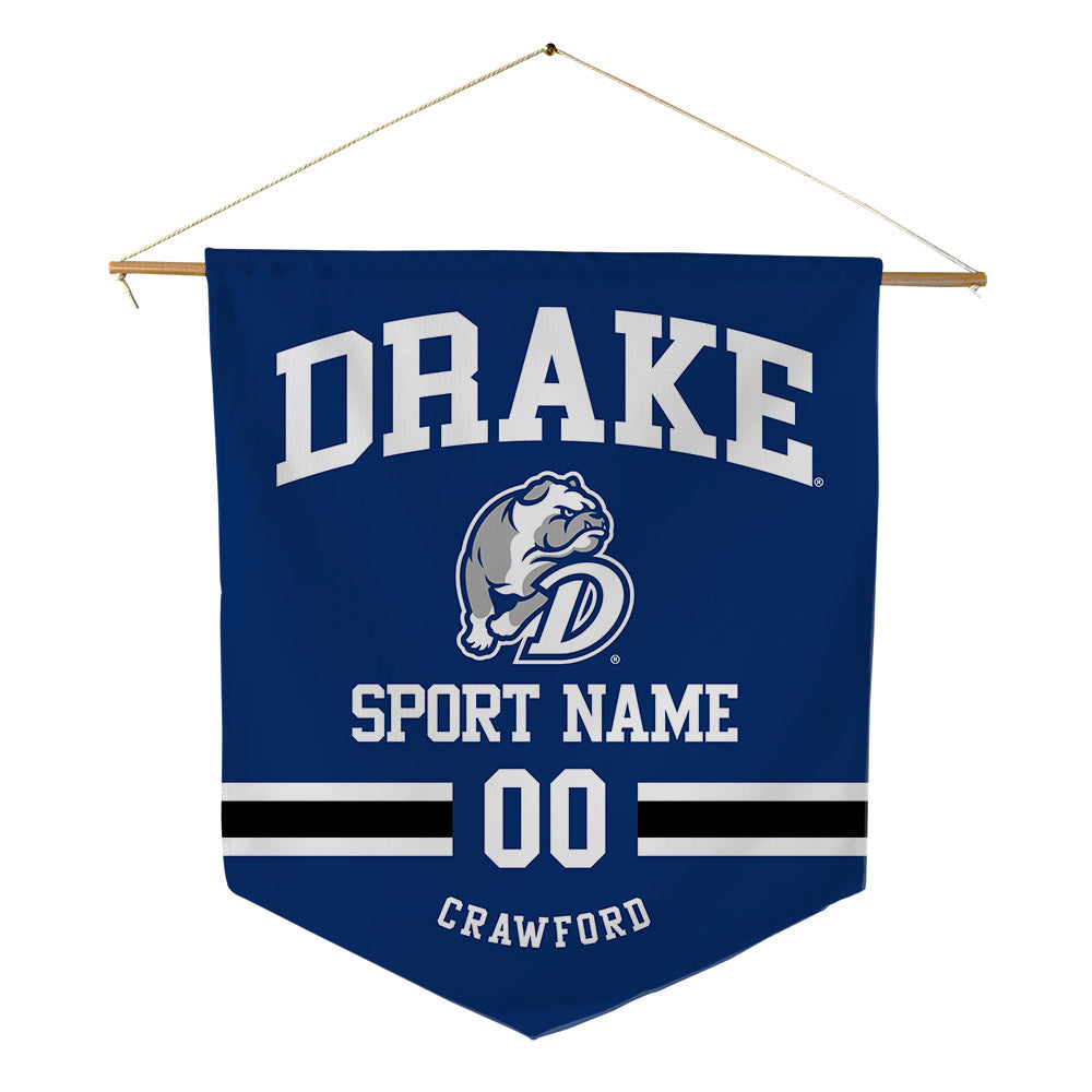 Drake - NCAA Women's Basketball : Mya Crawford - Pennant - 18" x 21"-0