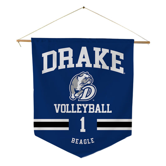Drake - NCAA Women's Volleyball : Addison Beagle - Pennant - 18" x 21"-0