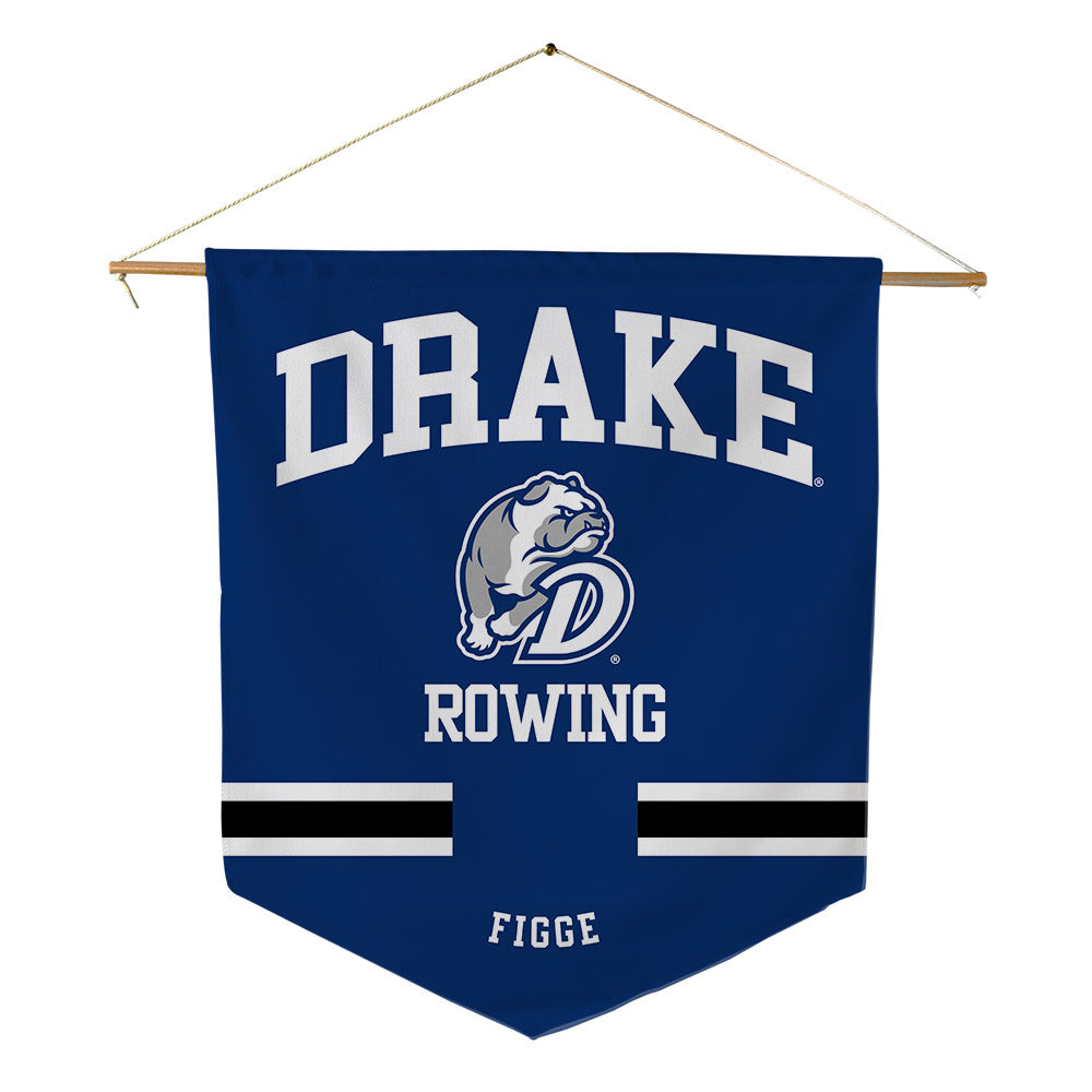 Drake - NCAA Women's Rowing : Caitlin Figge - Pennant - 18" x 21"-0