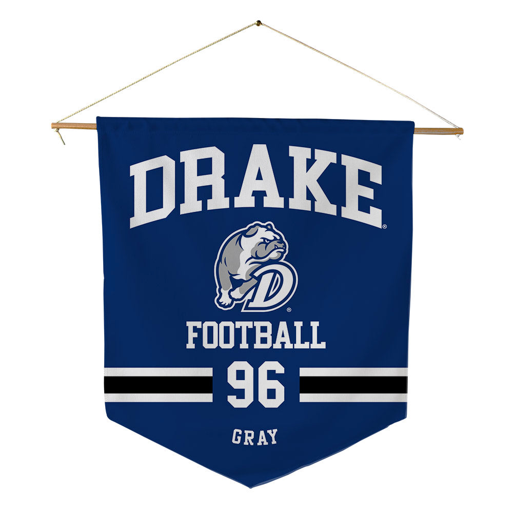 Drake - NCAA Football : Caleb Gray - Pennant - 18" x 21"-0