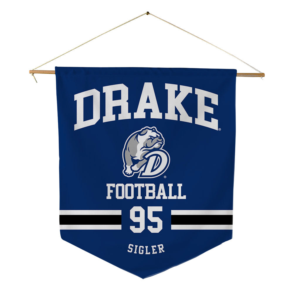 Drake - NCAA Football : Cole Sigler - Pennant - 18" x 21"-0