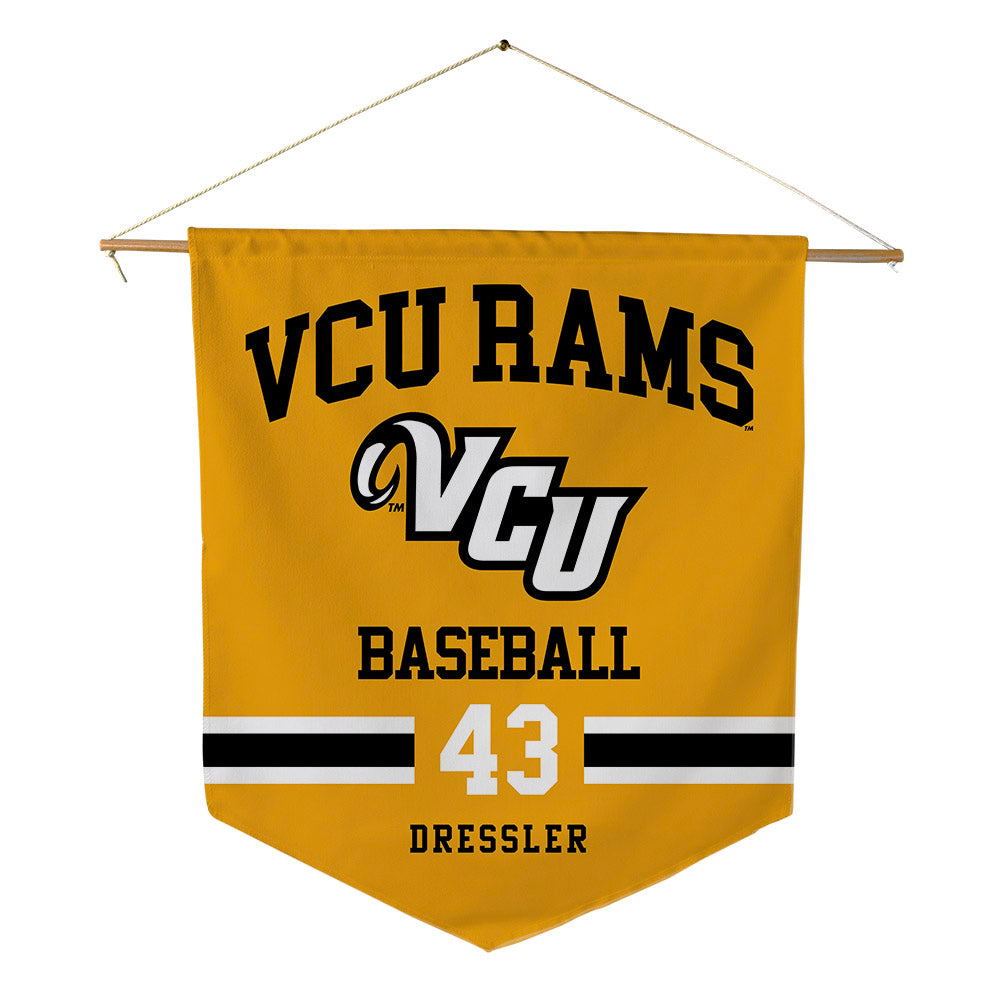 VCU - NCAA Baseball : Cade Dressler - Pennant - 18" x 21"-0