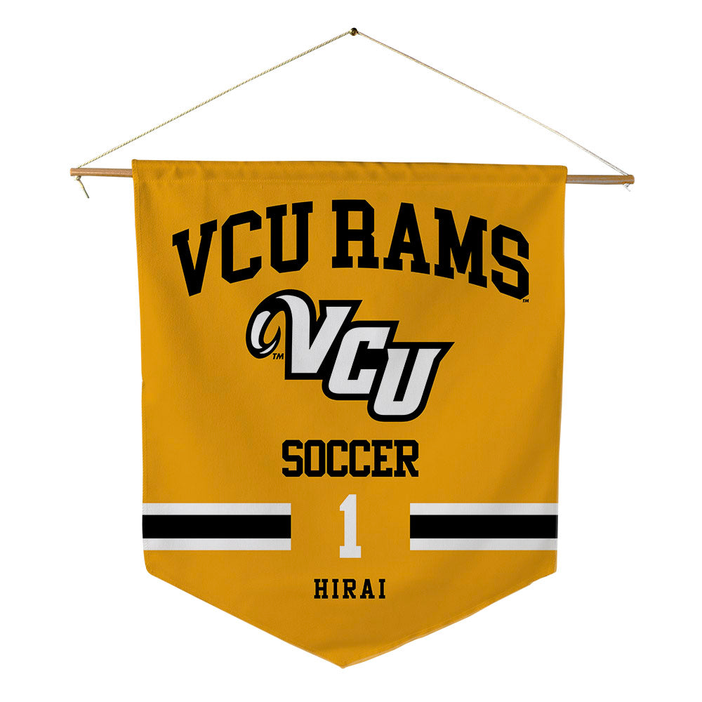 VCU - NCAA Men's Soccer : Ittetsu Hirai - Pennant - 18" x 21"-0