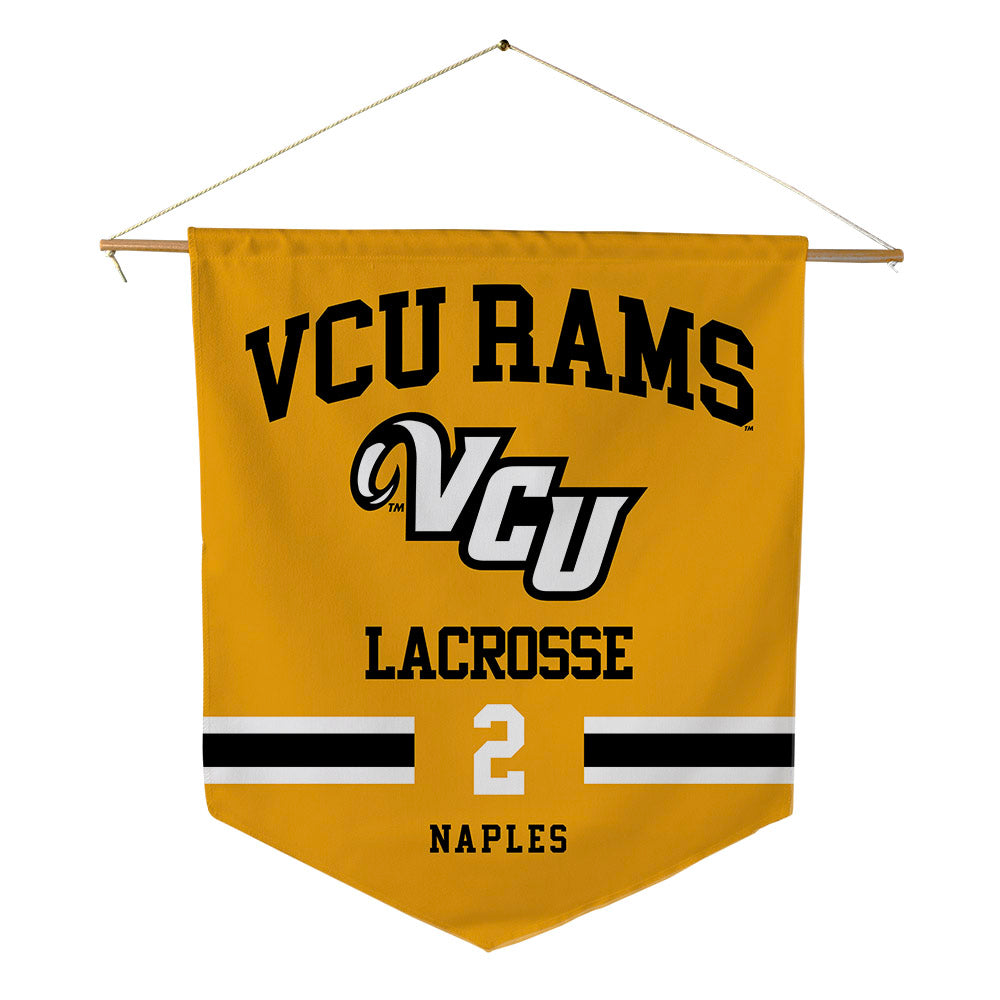 VCU - NCAA Women's Lacrosse : Gianna Naples - Pennant - 18" x 21"-0