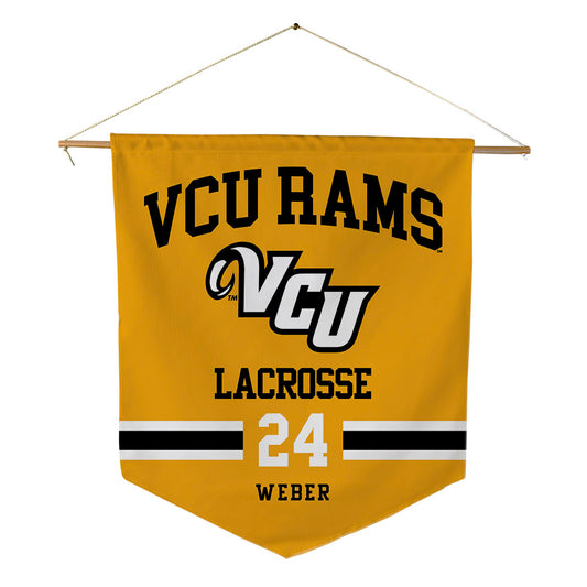 VCU - NCAA Women's Lacrosse : Chloe Weber - Pennant - 18" x 21"-0