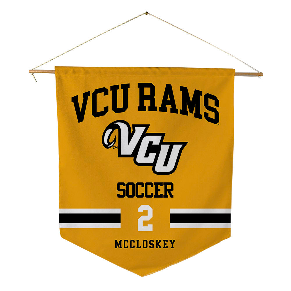 VCU - NCAA Women's Soccer : Keira McCloskey - Pennant - 18" x 21"-0