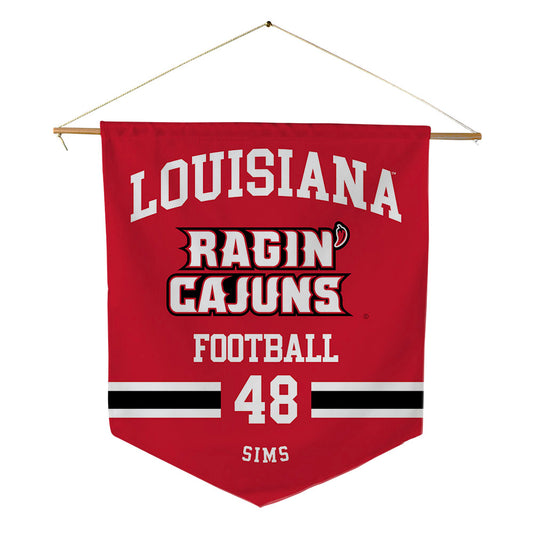 Louisiana - NCAA Football : Hunter Sims - Pennant - 18" x 21"-0