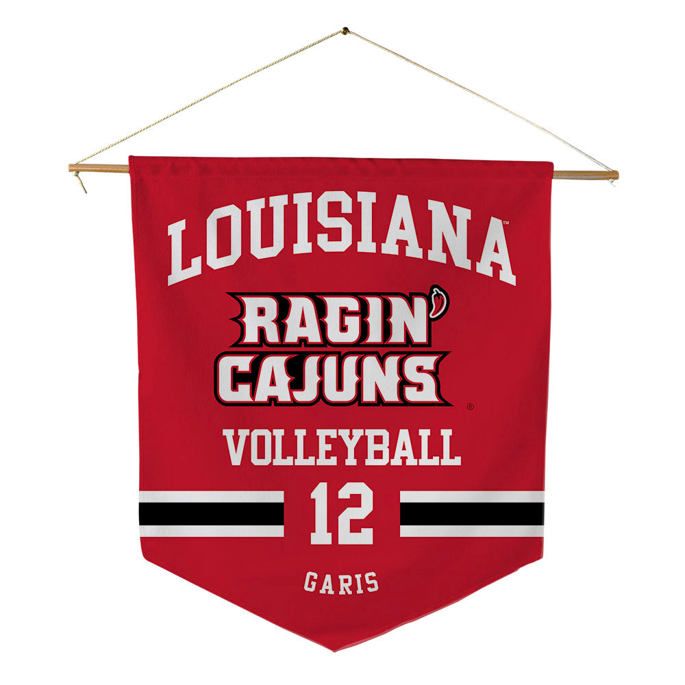 Louisiana - NCAA Women's Volleyball : Ryleigh Garis - Pennant - 18" x 21"-0