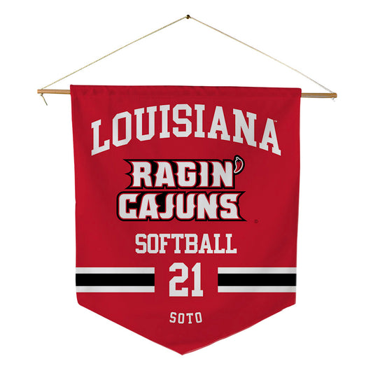 Louisiana - NCAA Softball : Lillian Soto - Pennant - 18" x 21"-0