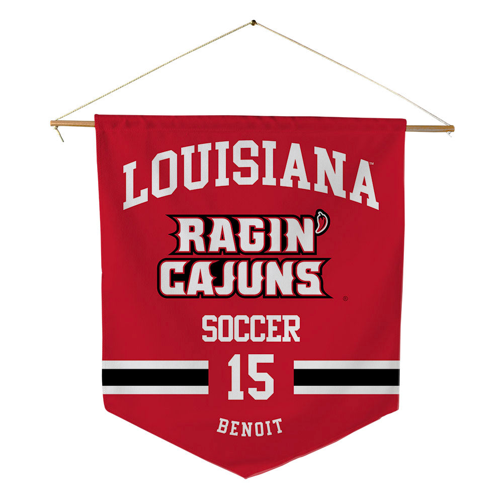 Louisiana - NCAA Women's Soccer : Lanie Benoit - Pennant - 18" x 21"-0
