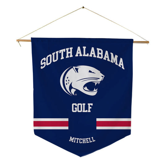 South Alabama - NCAA Men's Golf : Eli Mitchell - Pennant - 18" x 21"-0