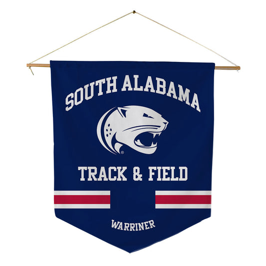 South Alabama - NCAA Men's Track & Field : Sam Warriner - Pennant - 18" x 21"-0