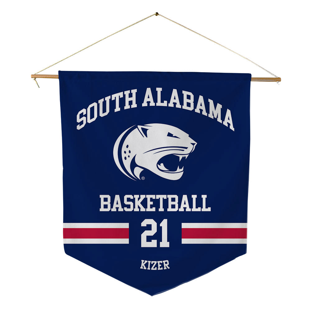 South Alabama - NCAA Men's Basketball : Ethan Kizer - Pennant - 18" x 21"-0