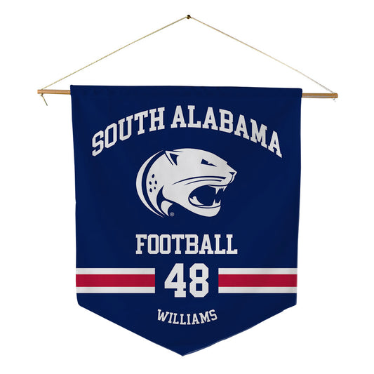 South Alabama - NCAA Football : Jordan Williams - Pennant - 18" x 21"-0
