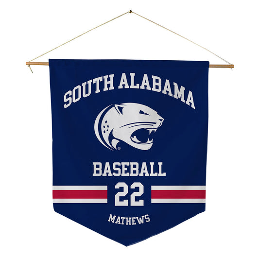 South Alabama - NCAA Baseball : Duncan Mathews - Pennant - 18" x 21"-0