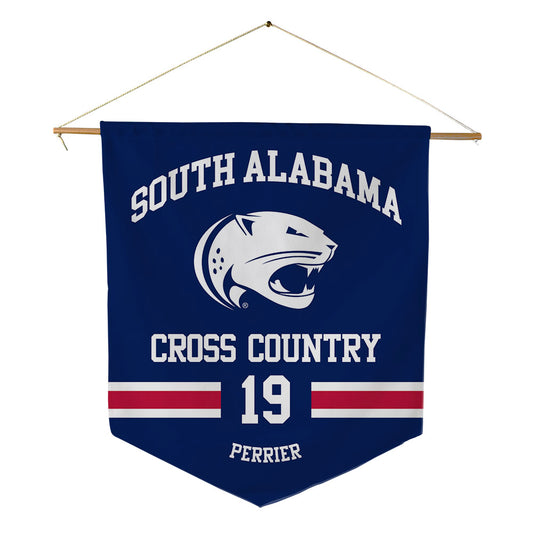 South Alabama - NCAA Men's Cross Country : Sacha Perrier - Pennant - 18" x 21"-0