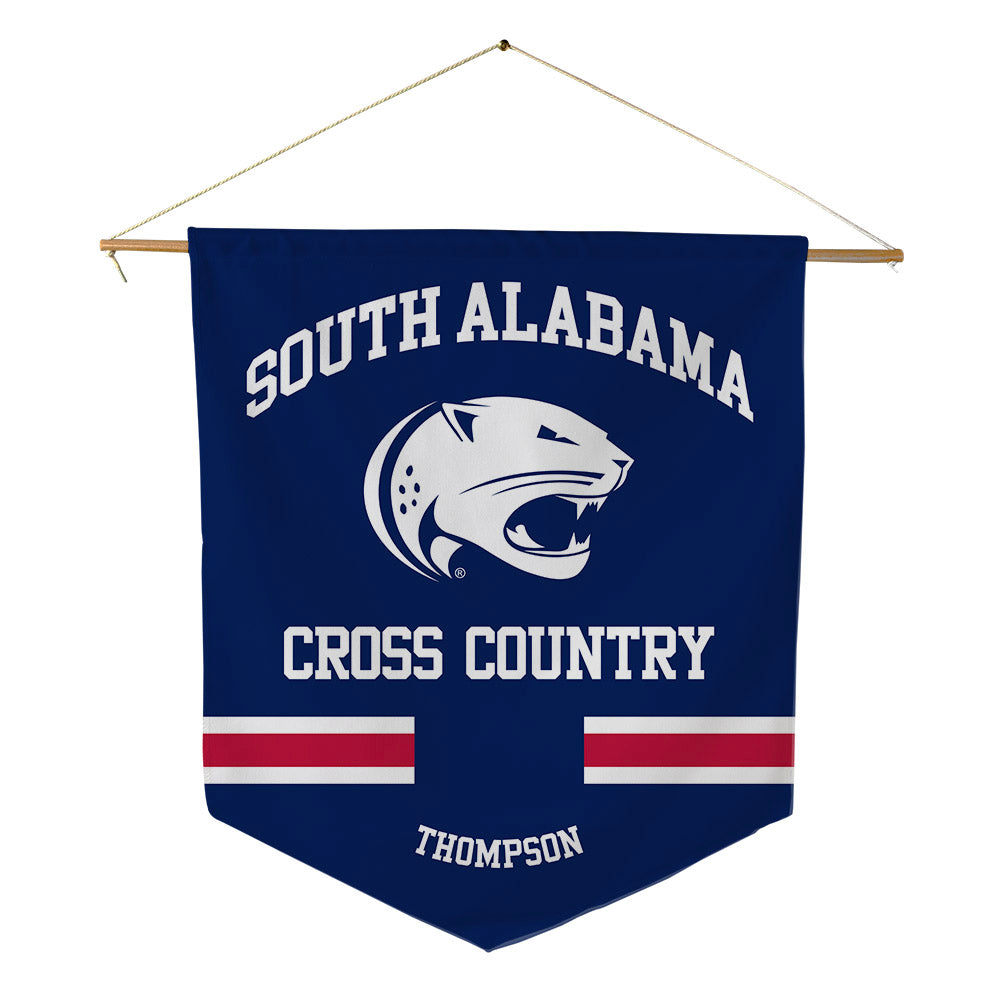 South Alabama - NCAA Men's Cross Country : Jake Thompson - Pennant - 18" x 21"-0