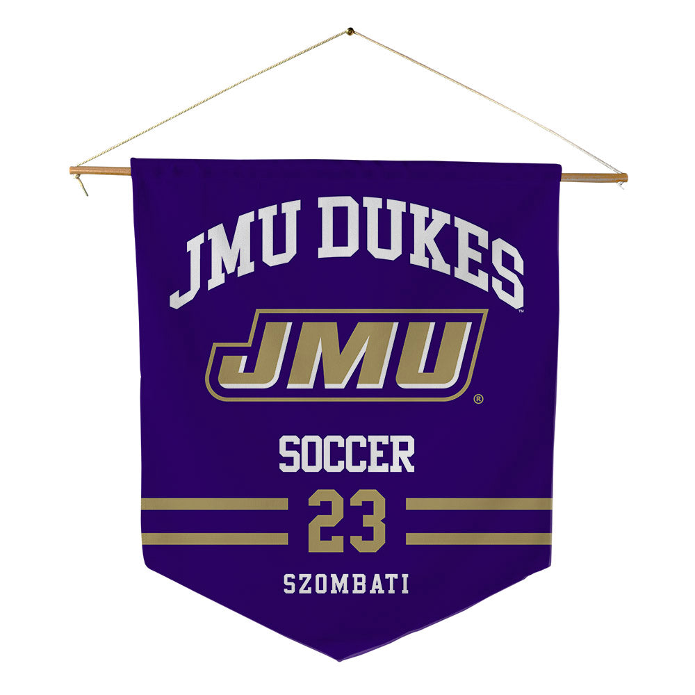 JMU - NCAA Women's Soccer : Kata Szombati - Pennant - 18" x 21"-0