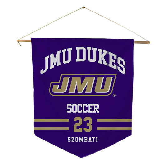 JMU - NCAA Women's Soccer : Kata Szombati - Pennant - 18" x 21"-0