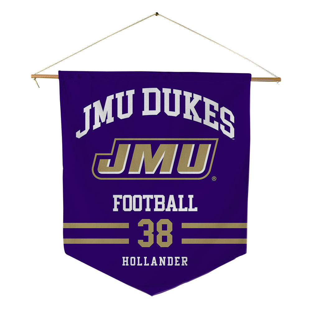JMU - NCAA Football : Stephen Hollander - Pennant - 18" x 21"-0