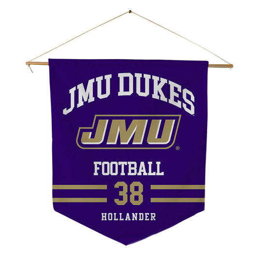 JMU - NCAA Football : Stephen Hollander - Pennant - 18" x 21"-0