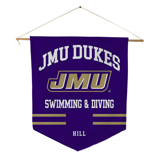 JMU - NCAA Women's Swimming & Diving : Emory Hill - Pennant - 18" x 21"-0