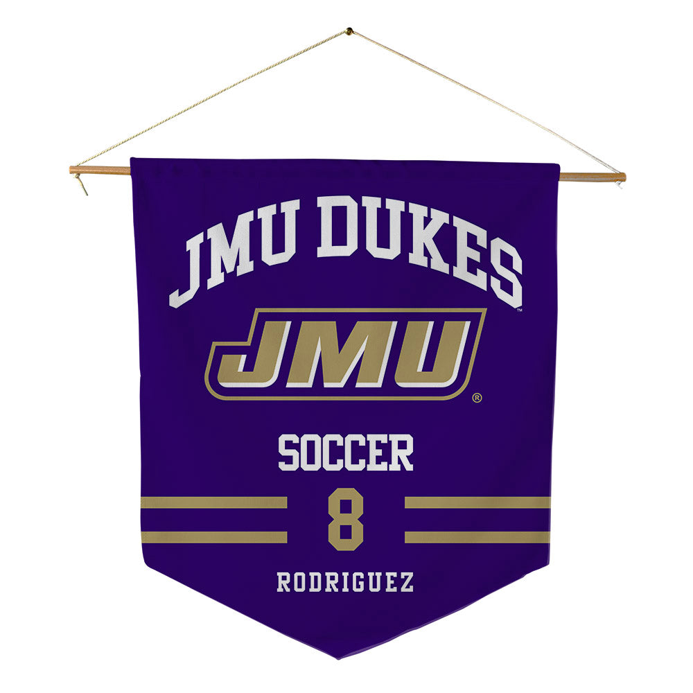 JMU - NCAA Men's Soccer : Zemi Rodriguez - Pennant - 18" x 21"-0