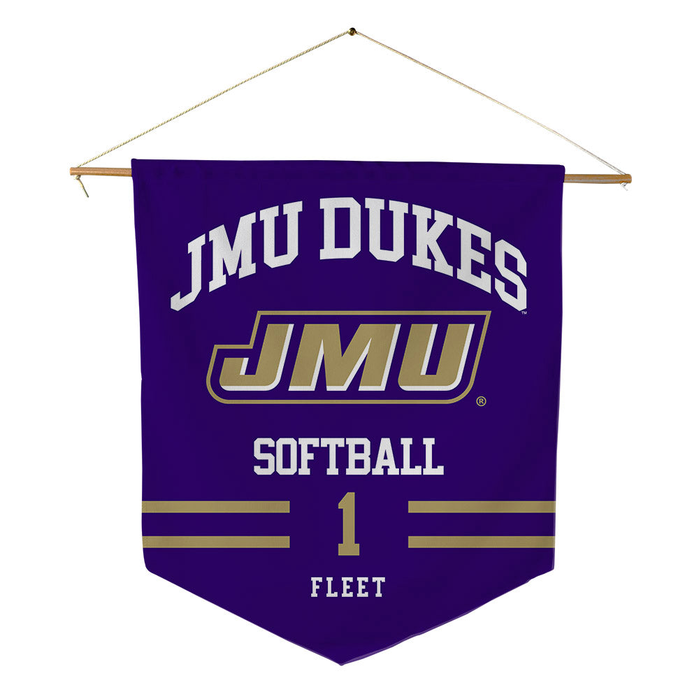 JMU - NCAA Softball : Kirsten Fleet - Pennant - 18" x 21"-0