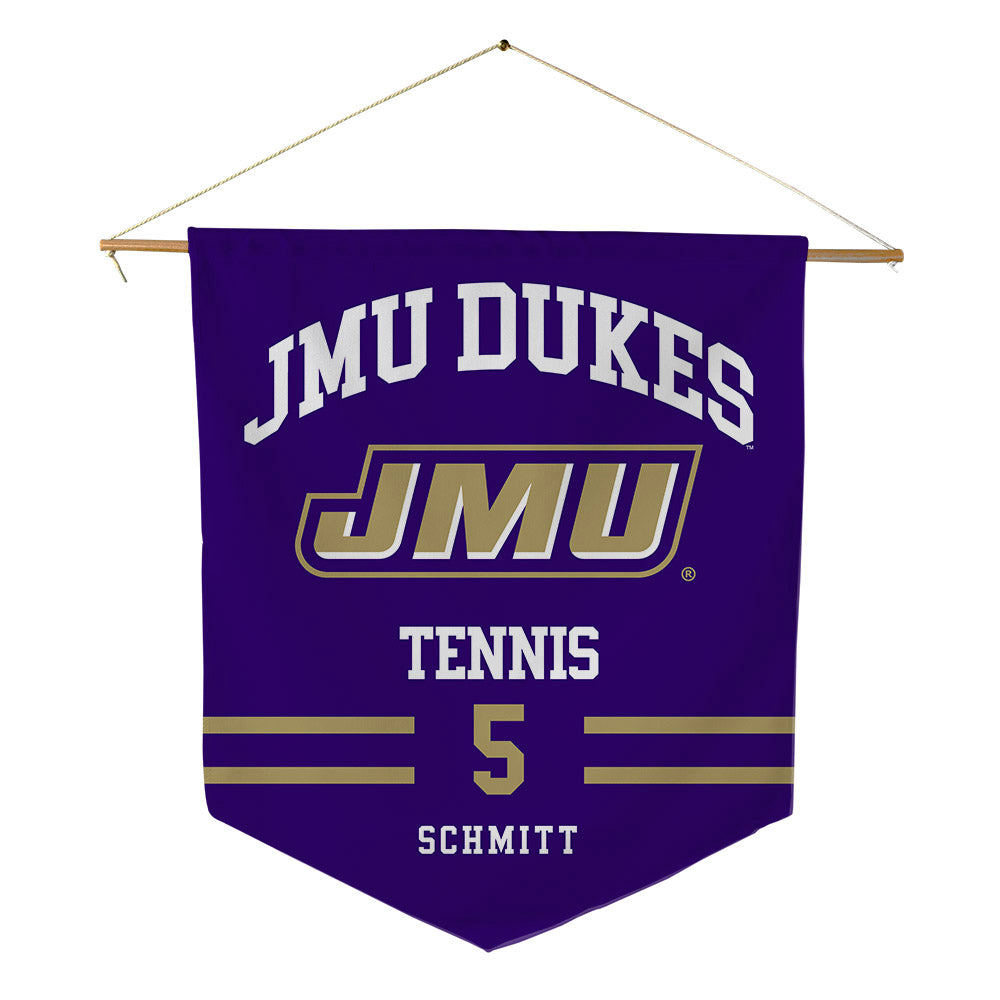 JMU - NCAA Men's Tennis : Aurelien Schmitt - Pennant - 18" x 21"-0