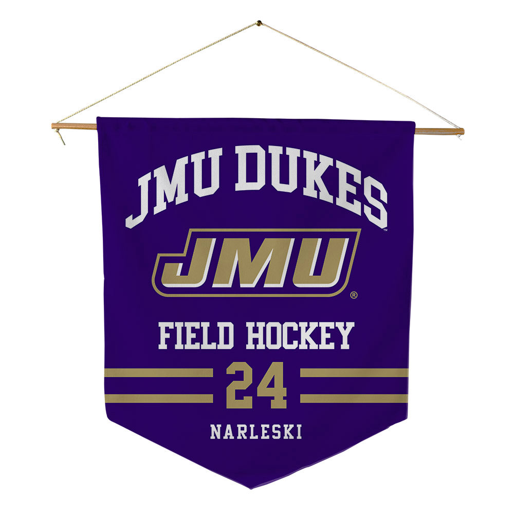 JMU - NCAA Women's Field Hockey : Julie Narleski - Pennant - 18" x 21"-0