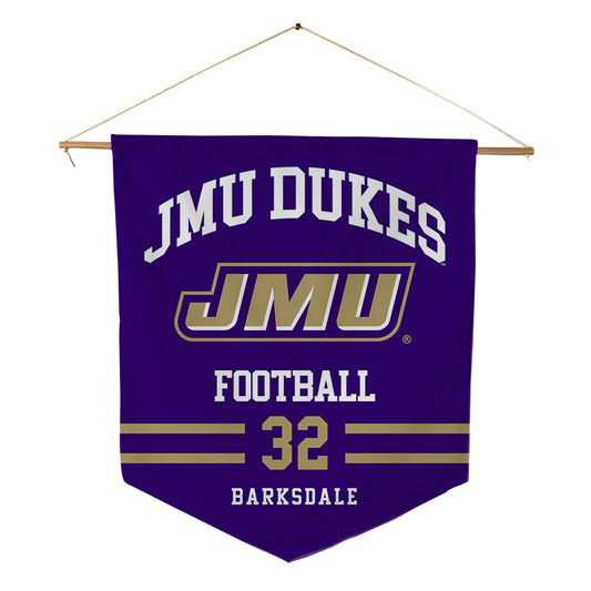 JMU - NCAA Football : DJ Barksdale - Pennant - 18" x 21"-0