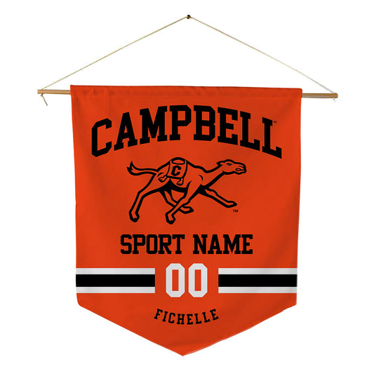 Campbell - NCAA Men's Soccer : Lilian Fichelle - Pennant - 18" x 21"-0