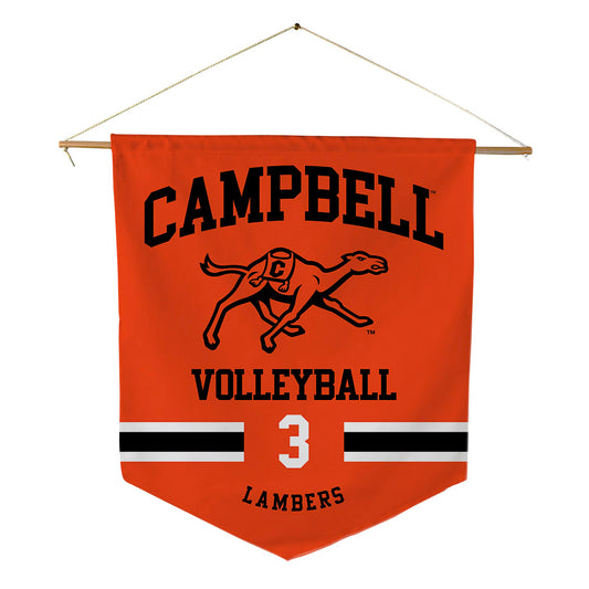 Campbell - NCAA Women's Volleyball : Maddie Lambers - Pennant - 18" x 21"-0