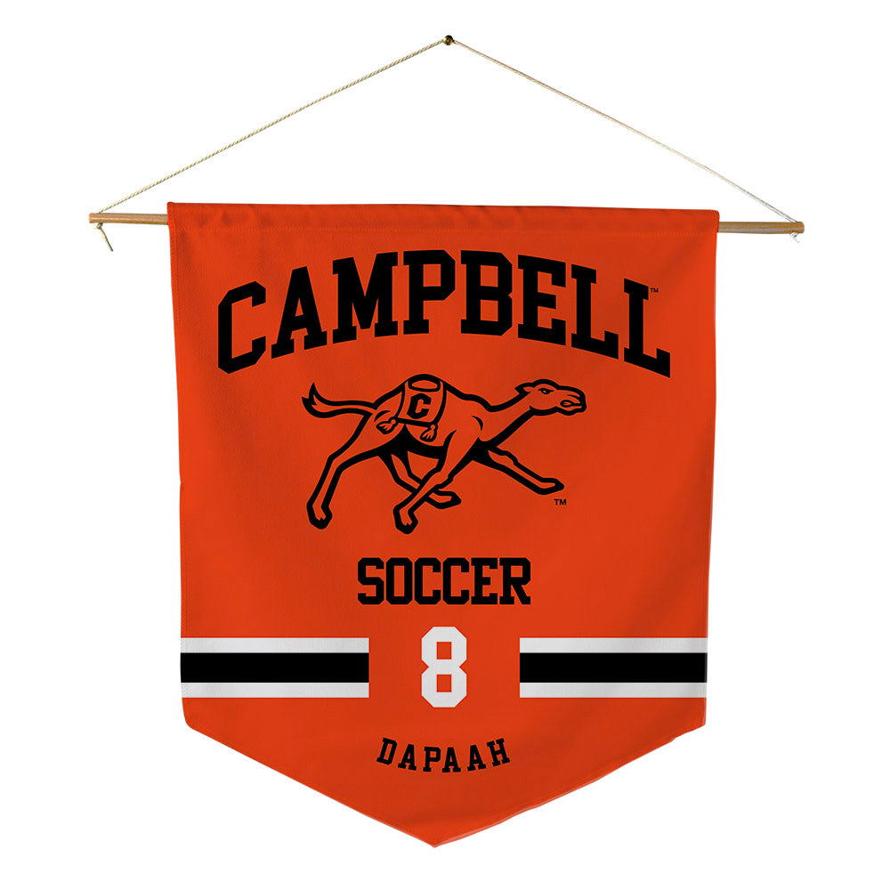 Campbell - NCAA Men's Soccer : Evans Dapaah - Pennant - 18" x 21"-0