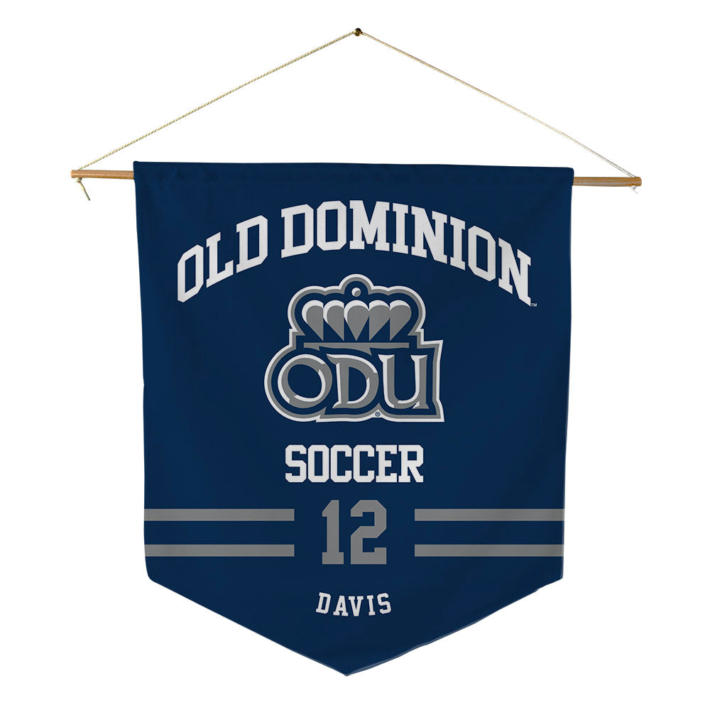 Old Dominion - NCAA Women's Soccer : Koto Davis - Pennant - 18" x 21"-0