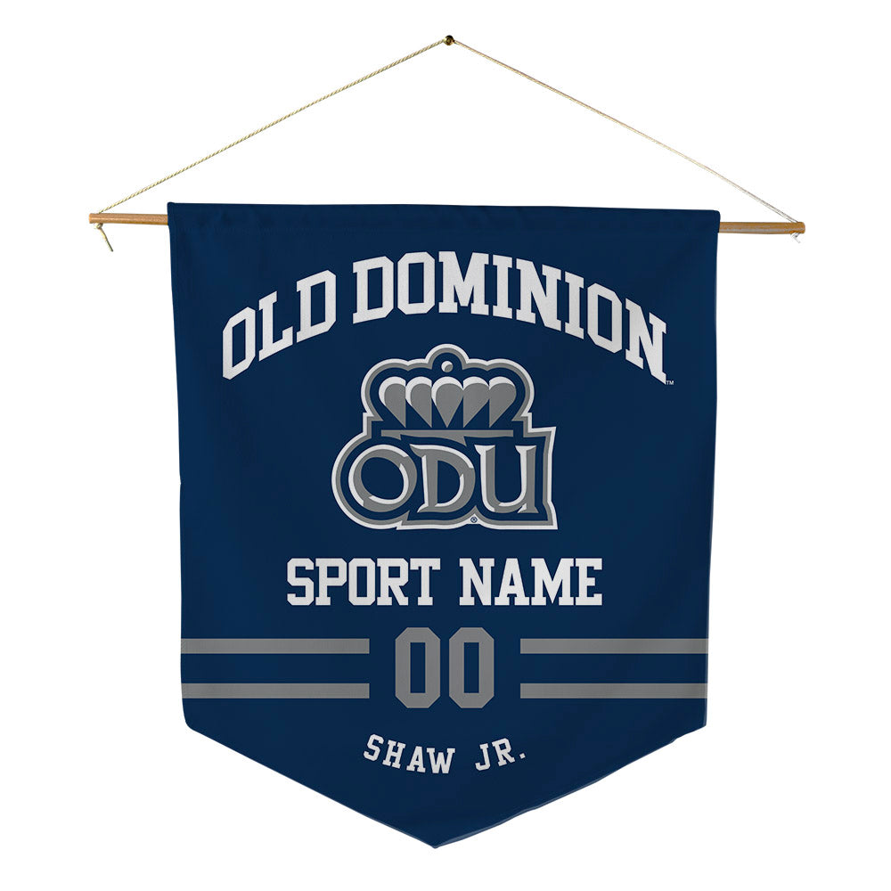 Old Dominion - NCAA Men's Basketball : Kc Shaw Jr. - Pennant - 18" x 21"-0