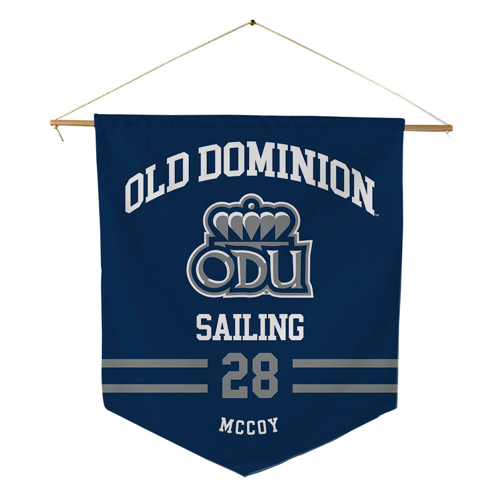 Old Dominion - NCAA Women's Sailing : Charlotte McCoy - Pennant - 18" x 21"-0