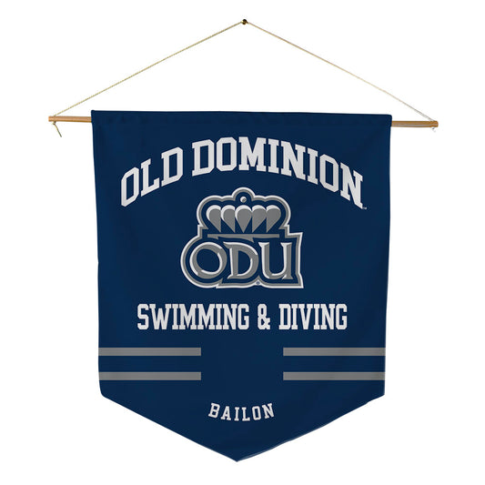 Old Dominion - NCAA Women's Swimming & Diving : Mia Bailon - Pennant - 18" x 21"-0