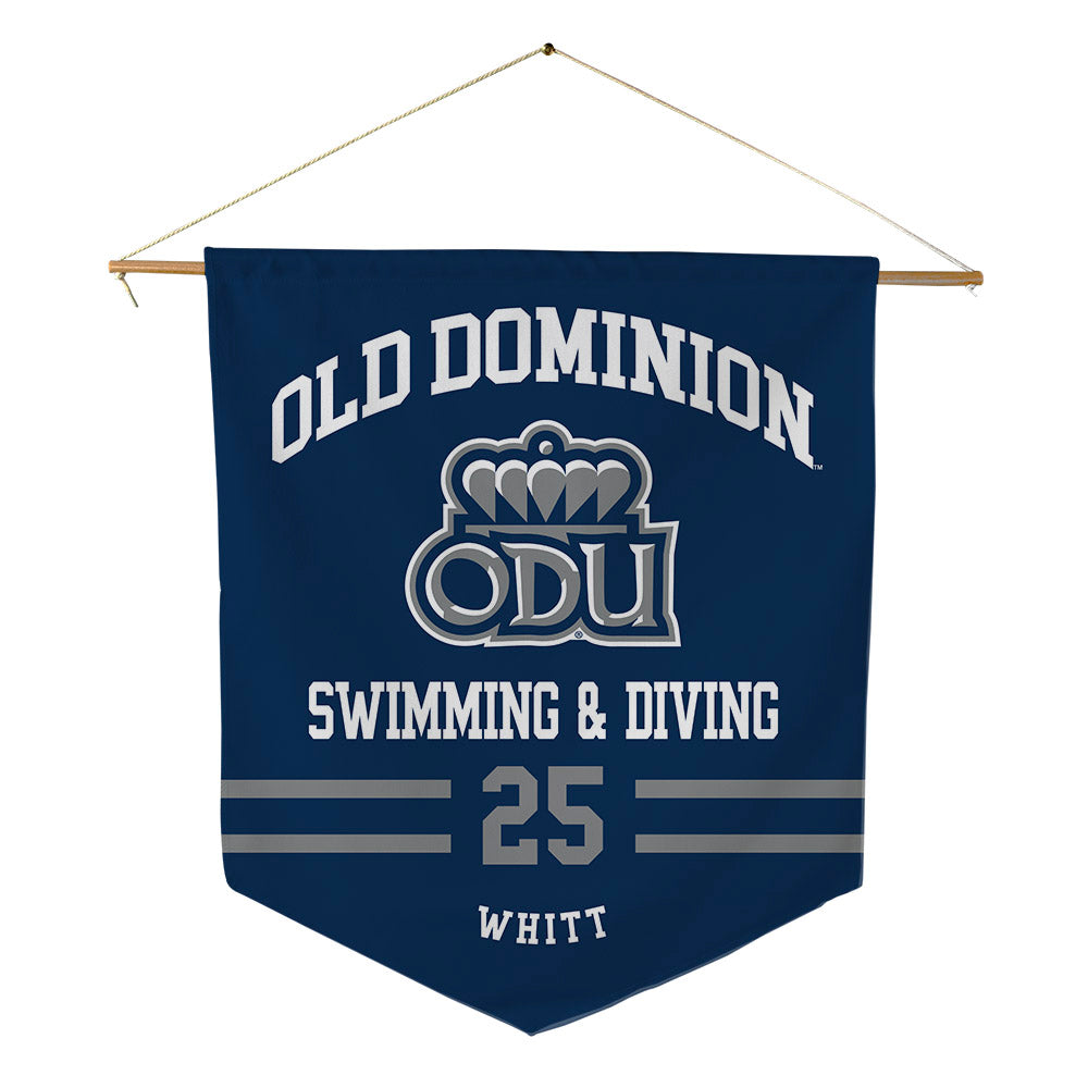 Old Dominion - NCAA Women's Swimming & Diving : Jadyn Whitt - Pennant - 18" x 21"-0