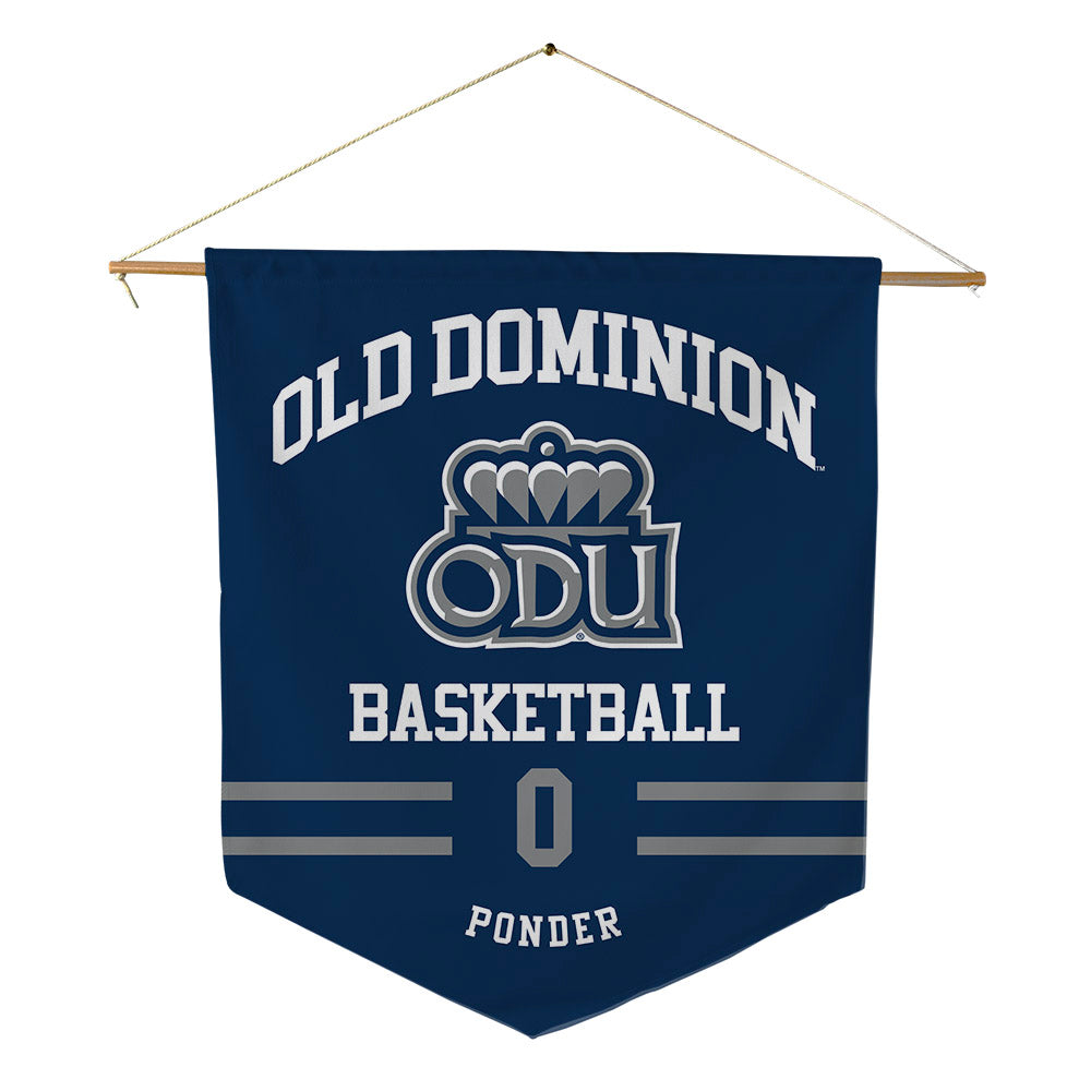 Old Dominion - NCAA Women's Basketball : Jaylen Ponder - Pennant - 18" x 21"-0